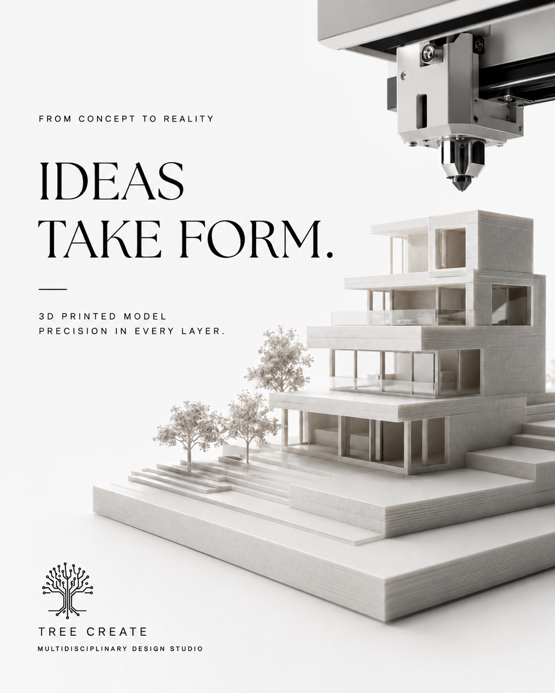 3D printed architectural model